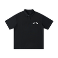 Loose Cotton Short-Sleeve Polo Shirt