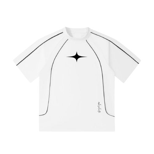 absolute stellar - Raglan White Tee
