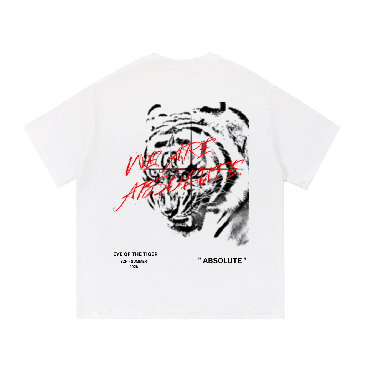We Are Absolute Tiger White Tee (SZN - SUMMER 2026)