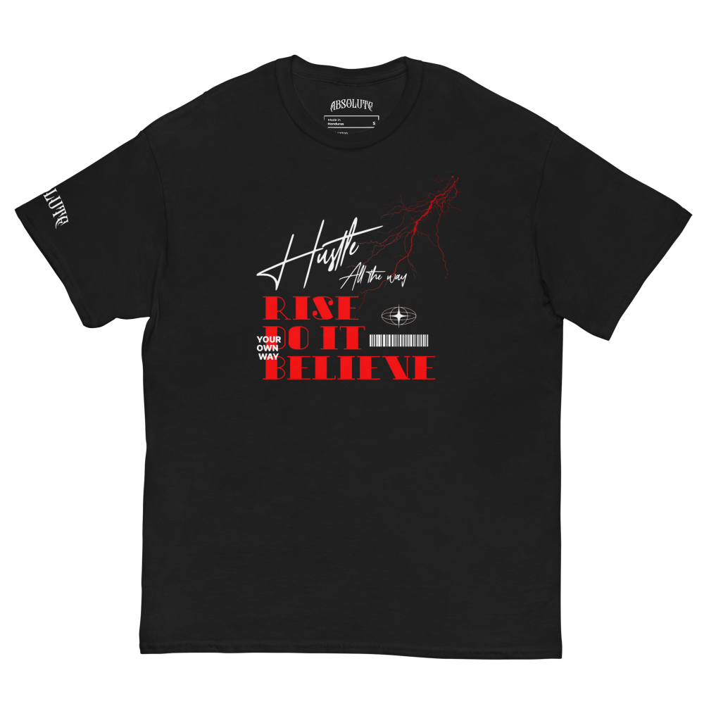 Rise, Do it, Believe - Black Tee